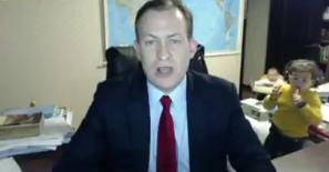 Hilarisch: kinderen storen papa tijdens live BBC-interview