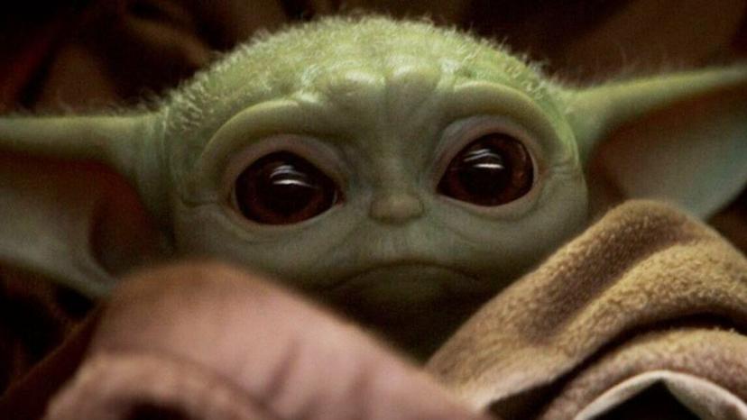 Baby Yoda uit The Mandalorian