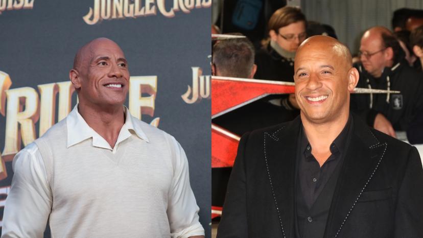 Dwayne Johnson en Vind Diesel