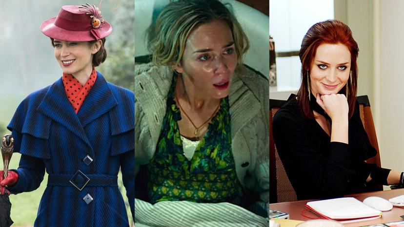 Emily Blunt in Mary Poppins Returns, A Quiet Place en The Devil Wears Prada
