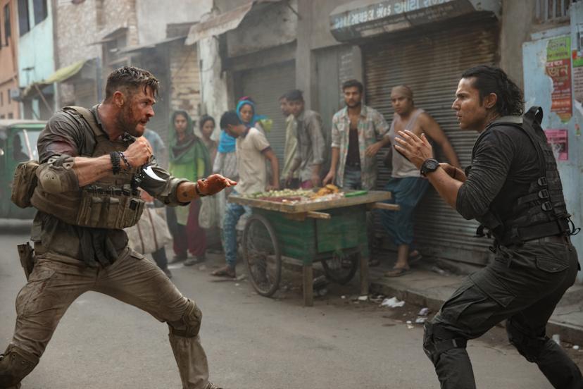 Chris Hemsworth in de actiefilm Extraction.
