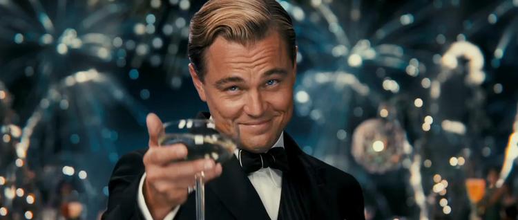 Leonardo DiCaprio als Jay Gatsby in The Great Gatsby