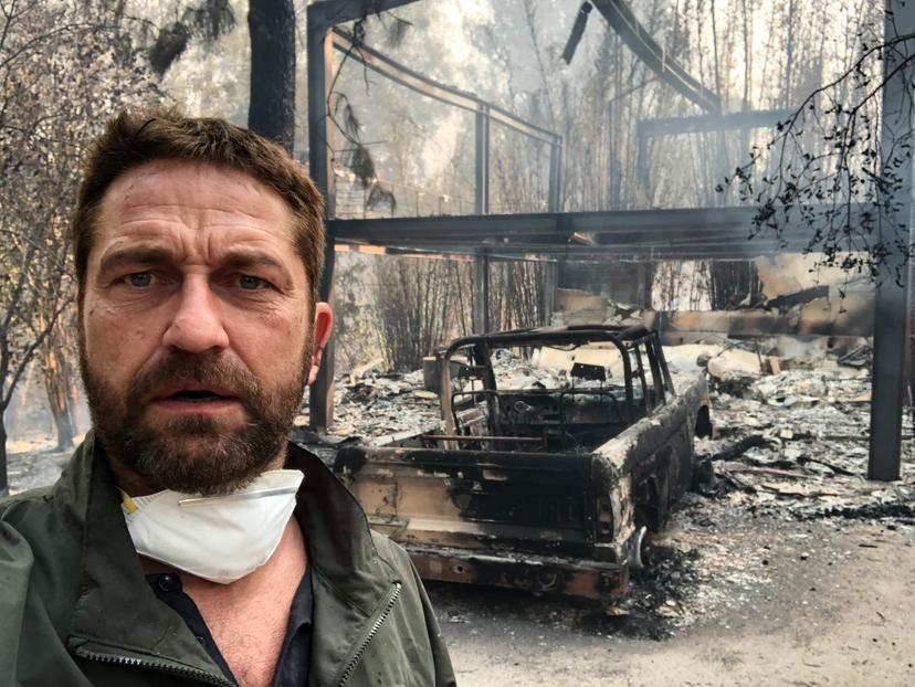 Gerard Butler huis afgebrand