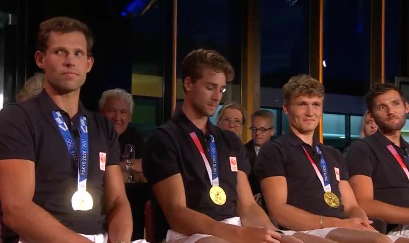 De Olympische roeiers bij Humberto