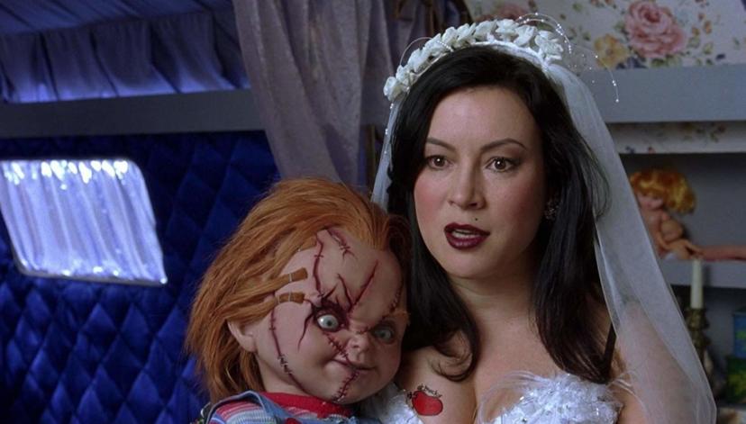 Jennifer Tilly en Chucky in Bride of Chucky