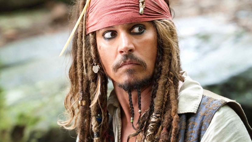 Johnny Depp als Captain Jack Sparrow in Pirates of the Caribbean