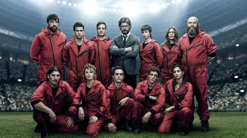 La casa de papel groepsfoto