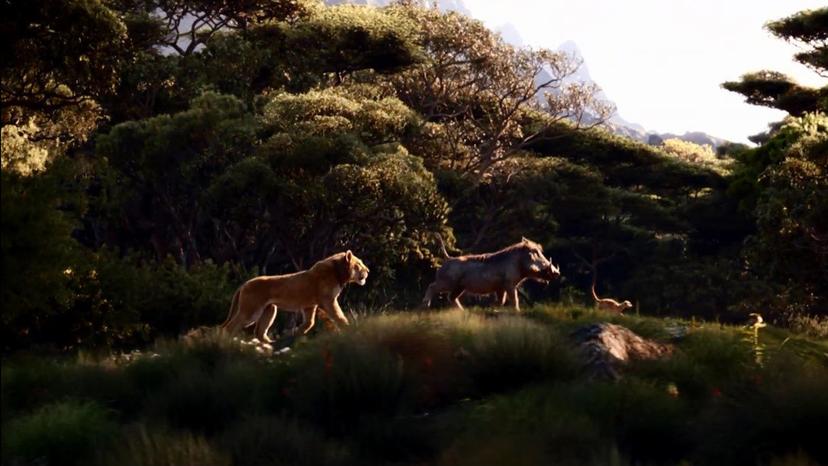 Lion King live action 2019 Simba Pumbaa Timon