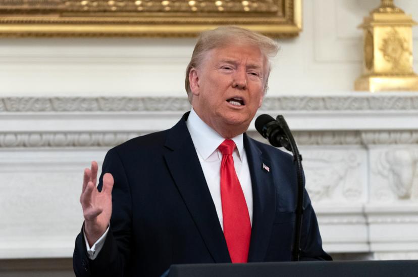 President Trump in het Witte Huis