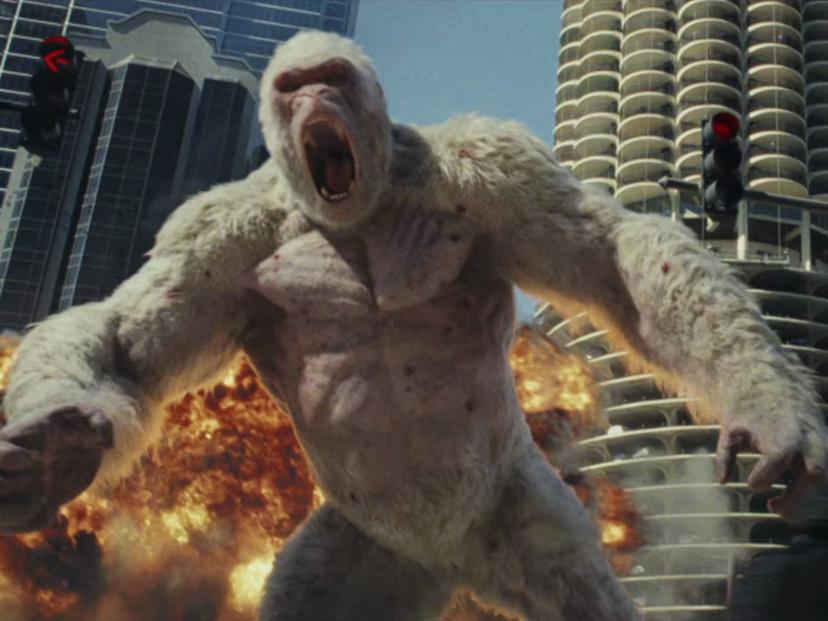 Opnames monsterfilm Rampage waren geen pretje