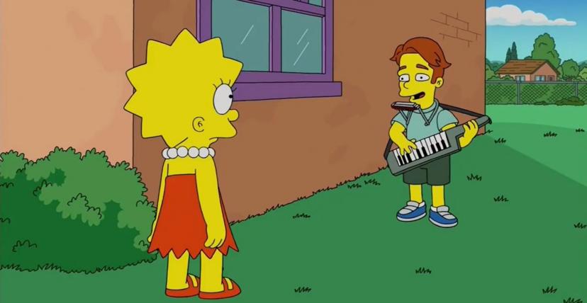 Lisa valt als een blok voor Ed Sheeran, in de nieuwste aflevering van The Simpsons!