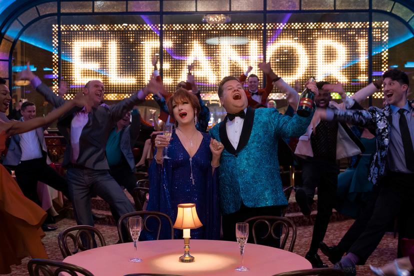 Meryl Streep en James Corden in The Prom