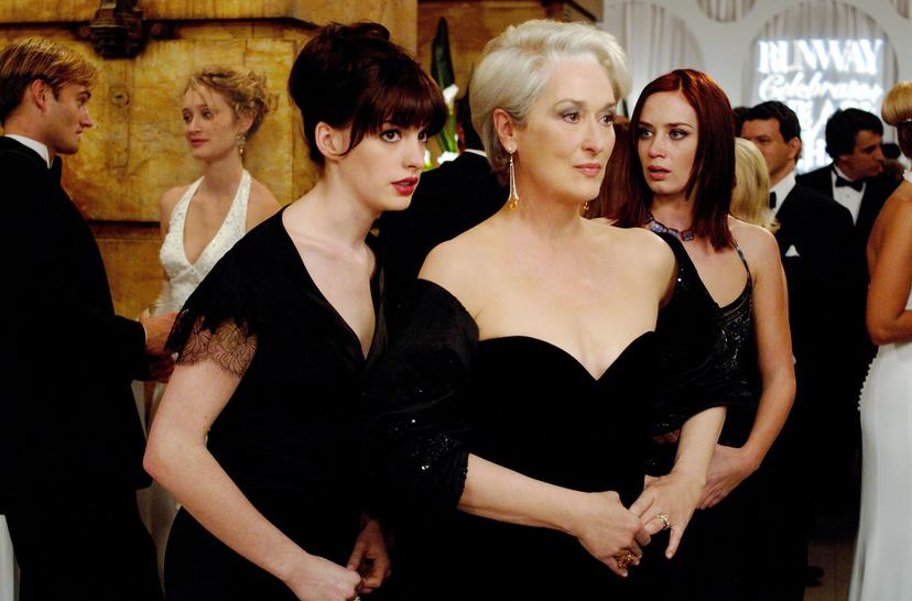 Anne Hathaway en Meryl Streep in The Devil Wears Prada