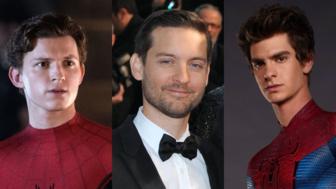 Tom Holland, Tobey Maguire en Andrew Garfield