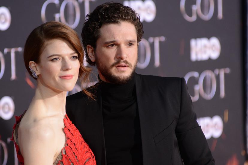 Rose Leslie en Kit Harington