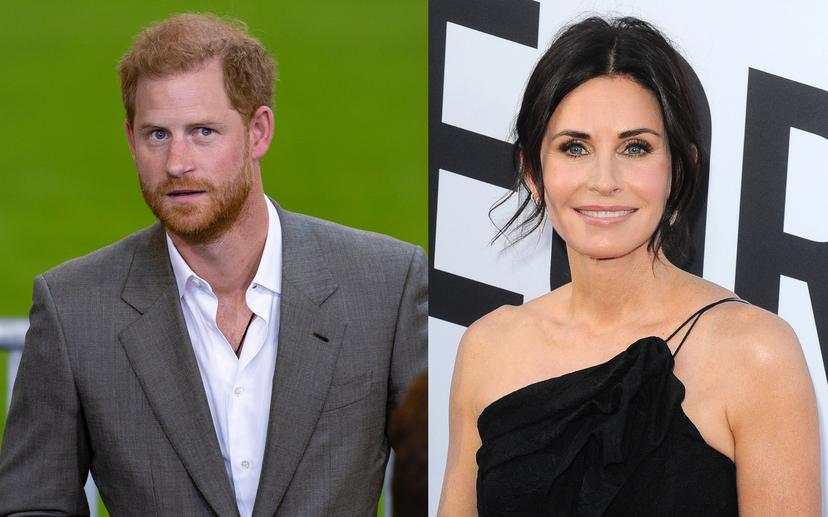 Prince Harry en Courteney Cox