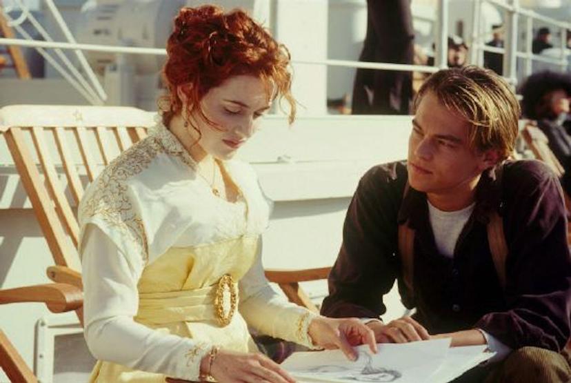 Kate Winslet en Leonardo DiCaprio in Titanic