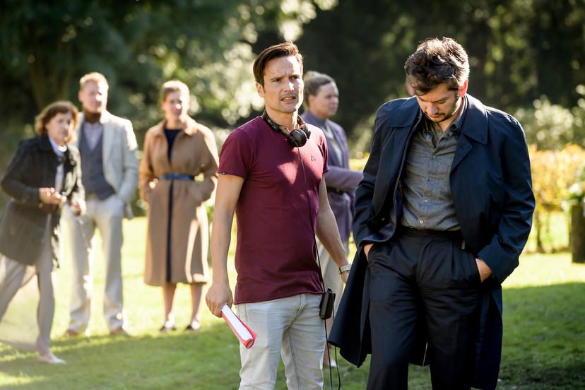 Tim Oliehoek op de set van Arcadia