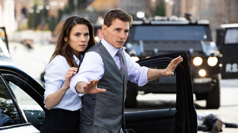 HAYLEY ATWELL and TOM CRUISE in MISSION: IMPOSSIBLE DEAD RECKONING PART ONE