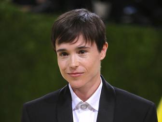 Elliot Page attending the Met Gala 2021 on September 13, 2021.