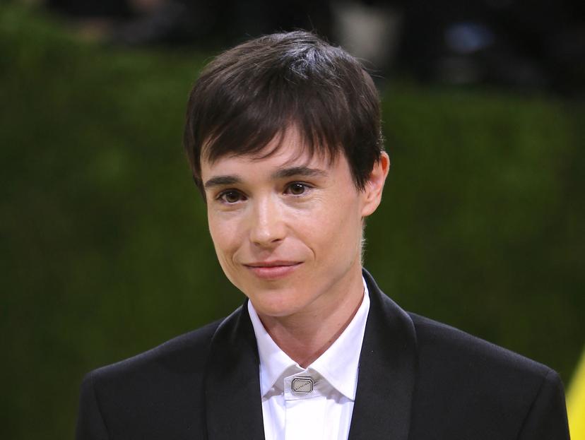 Elliot Page attending the Met Gala 2021 on September 13, 2021.