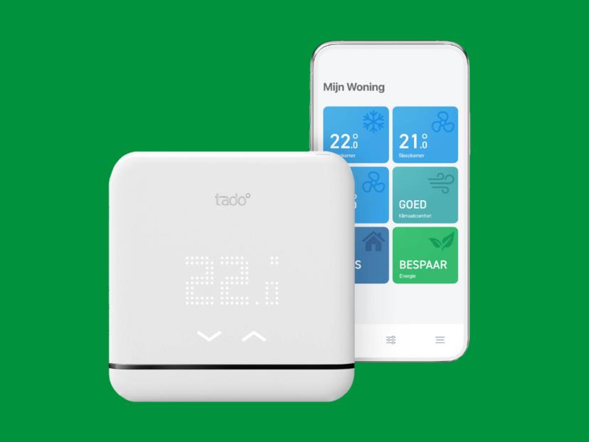 Slimme aircobediening van tado° + standaard