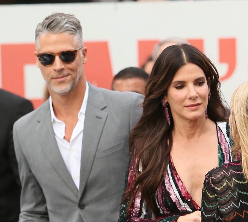 Sandra Bullock with partner Bryan Randall in 2018