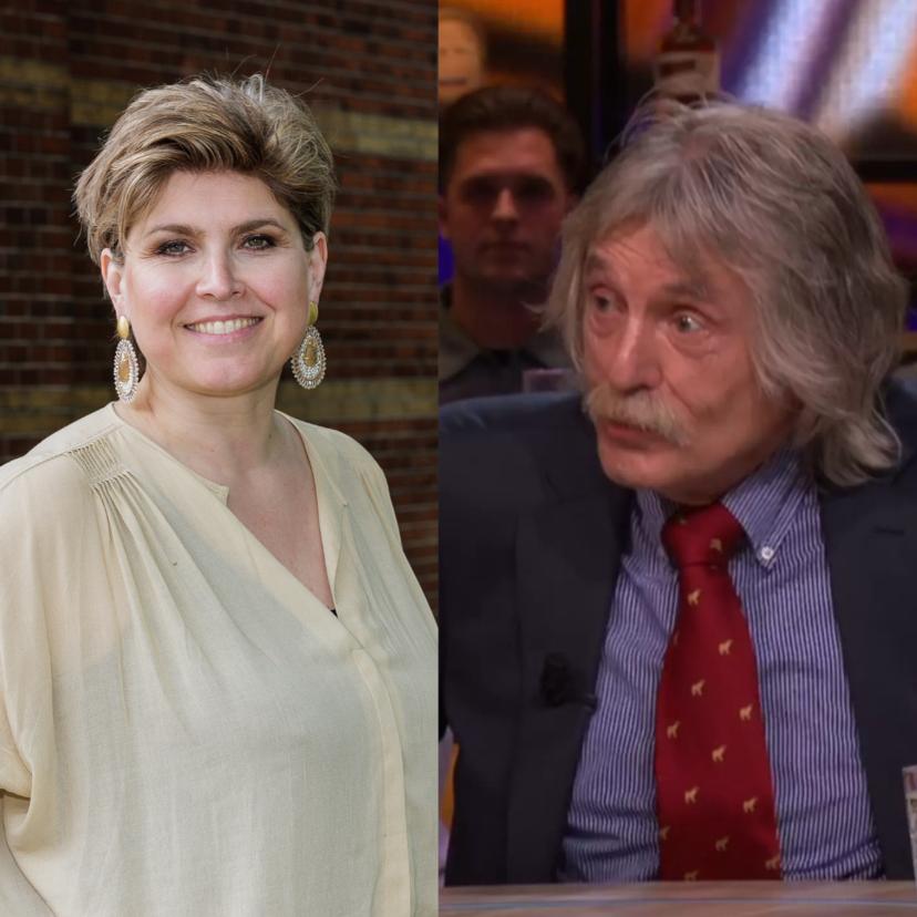 Angela de Jong en Johan Derksen