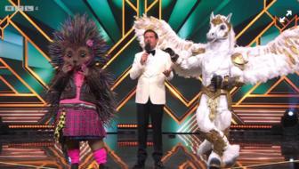 De Egel en Pegasus in The masked singer 