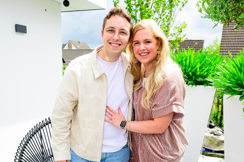  FOTO: NLBeeld/Patrick van EmstOp de foto:   Christiaan Bauer  met zijn partner Kim