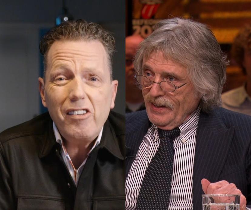 Rob Geus in de Hygiënepolitie en Johan Derksen in Vandaag Inside VI