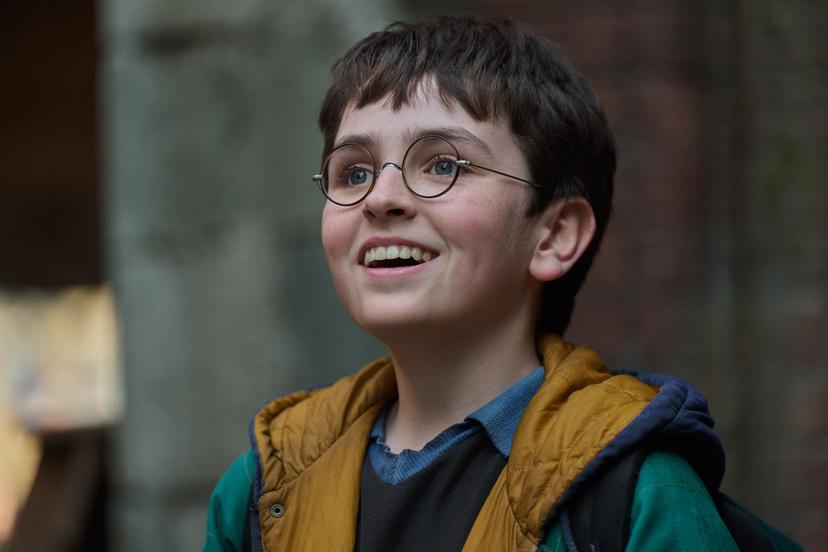 Dominic McLaughlin als Harry potter in Harry Potter and the Philosopher's Stone
