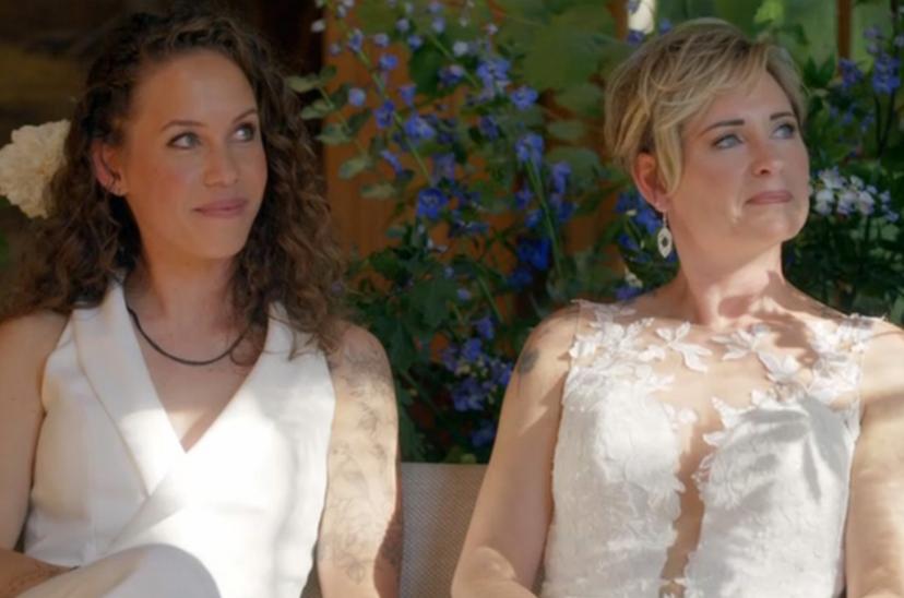 Linda en Cindy in 'Married at first sight'