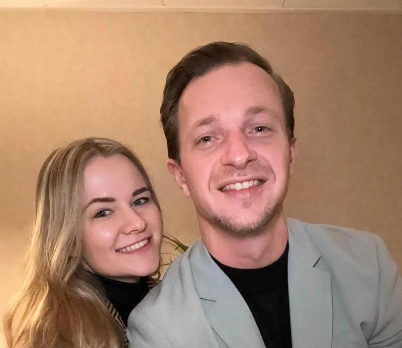 Jeppe Hondelink en vriendin Linda 