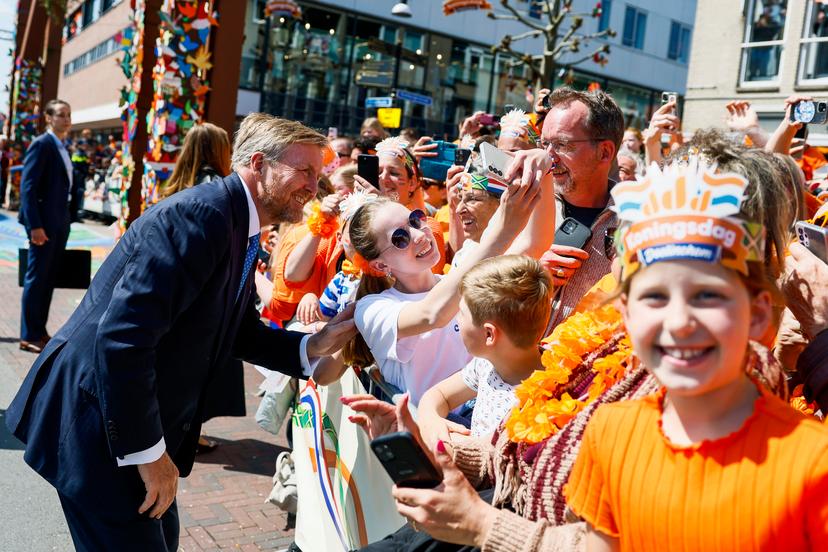 Binnenstad Doetinchem Koning Willem-Alexander tijdens Koningsdag 2025