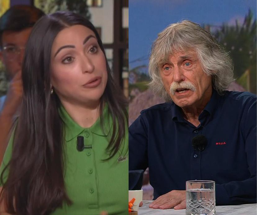 Lale Gül bij RTL Tonight en Johan Derksen bij Vandaag Inside