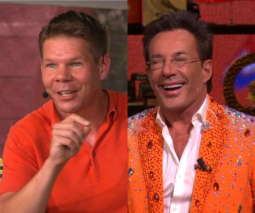 Victor vlam bij De Oranjezomer en Gerard Joling bij Vandaag Inside